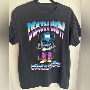 Death Row Records T-Shirt Men’s M Black Vintage Style Rap Hip Hop Graphic Tee